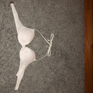 hollister white bikini top